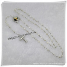 Natural Cultured Freshwater Pearl Beads Chain Rosary Religious Rosary (IO-cr185)